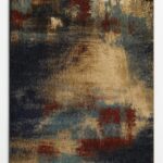 Wool rug Midnight Burn hand woven craftsmanship