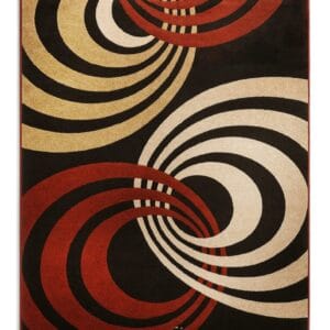 Swirluxer Circle Illusion handmade rug