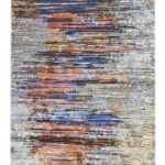 Sunrise Modern Abstract Handmade Wool Rug - Made in Badohi natural Fibers